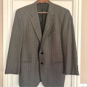 Joseph Abboud Sport Coat Black & Tan Plaid 42R